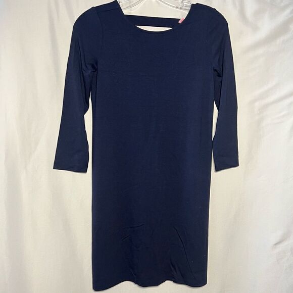 Lilly Pulitzer Ophelia Midnight Navy Blue Mini Swing Dress XXS - Picture 1 of 8